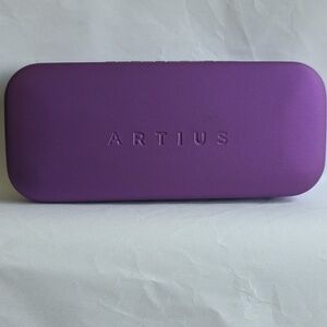 Artius Purple Eyeglass Clamshell Case No Glasses, Case Only
